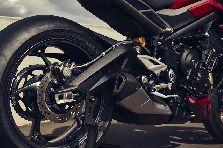 A new freer-flowing exhaust delivers the trademark charismatic triple-cylinder soundtrack.