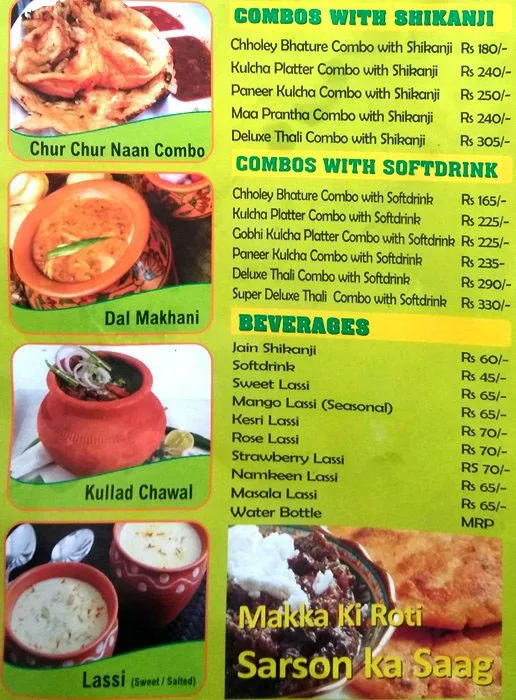 Amritsari Express menu 