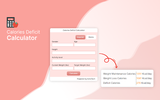Calorie Deficit Calulator
