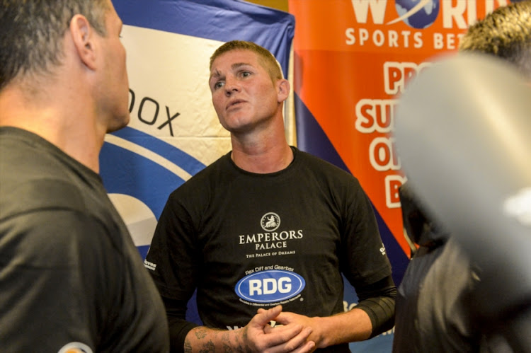 Boxer Thomas Oosthuizen during the Emperors Palace, SuperSport and Golden Gloves announcement of the SuperSport/Emperors Palace Three Tournament Festival of Boxing at Lucretia Room, Emperors Palace at June 11, 2018 in Johannesburg, South Africa.