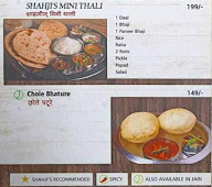 Shahji's - Parantha Express menu 2