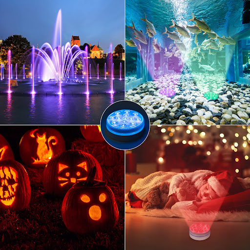 Title 4, Color Changing Remote Control Diving Light