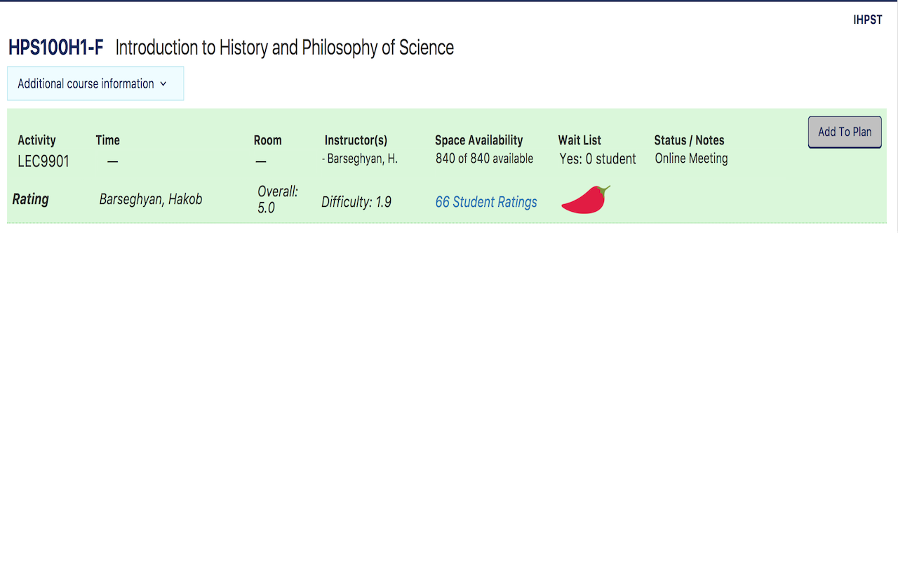 UofT Timetable Rating Embedder Preview image 1