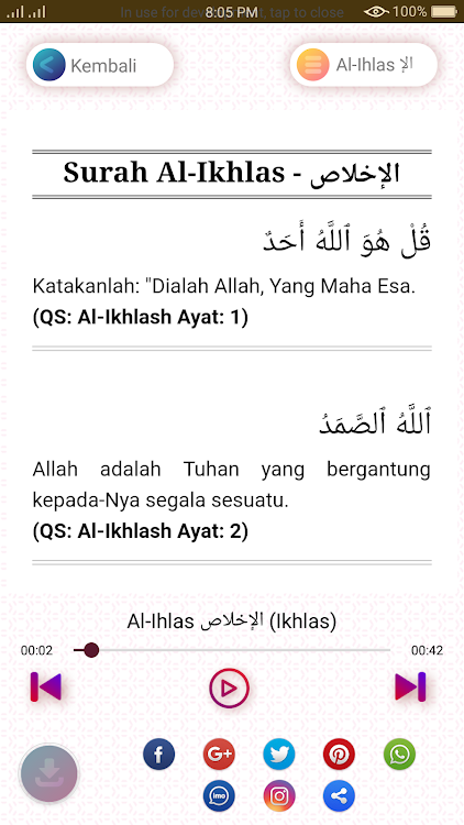 Surat Pendek Alquran Juz 30 Android Aplikasi Appagg