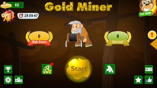 Gold Miner Classic: Gold Rush - Mine Mining Games (Mod) 