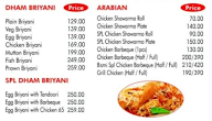 Farhan Biryani menu 1