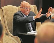 President Jacob Zuma spoke to business leaders and cabinet ministers to review the recent World Economic Forum held in Davos at the Southern Sun Cape Sun in Cape Town. Pic: ESA ALEXANDER. © THE TIMES