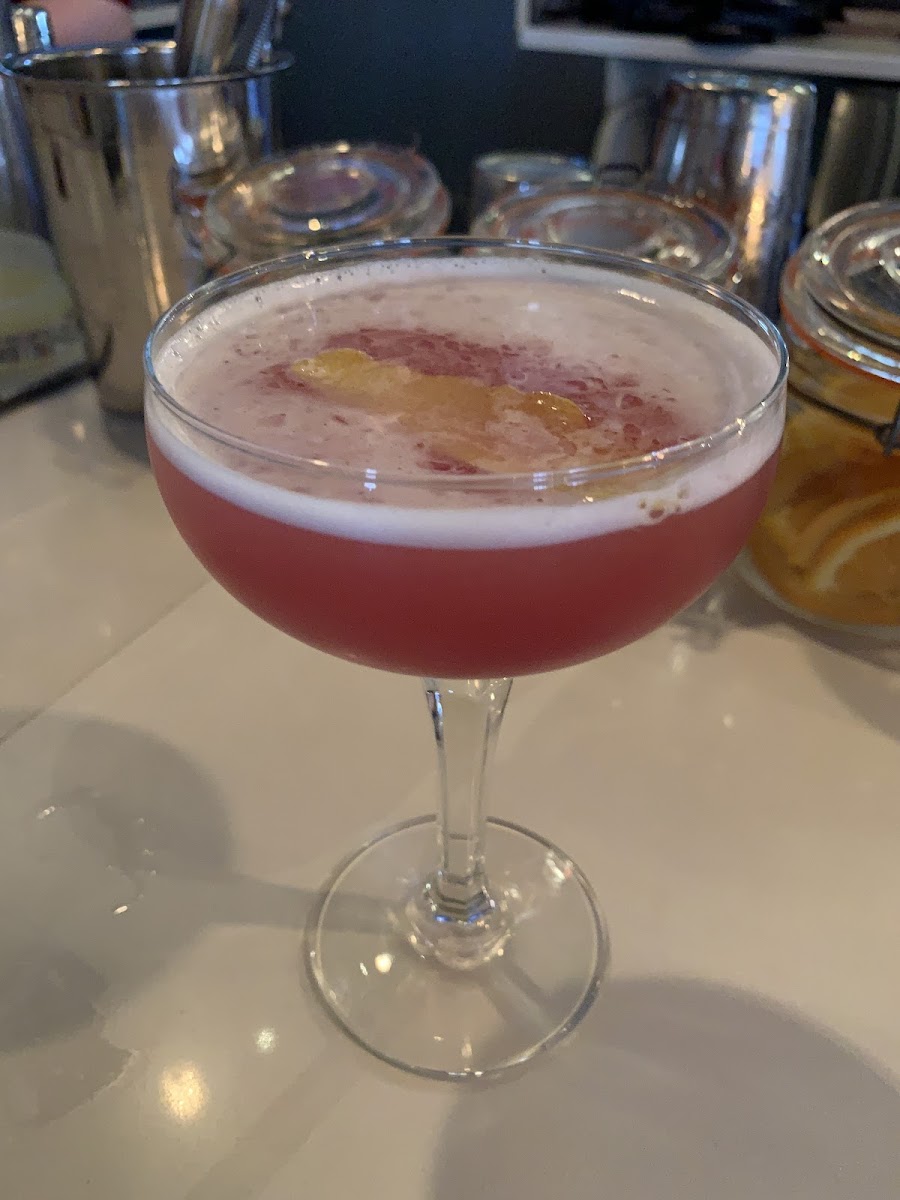 Cheeky peach cocktail