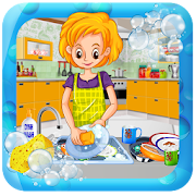 House Dish Washing Kitchen Clean up: Cleaning Sim  Icon