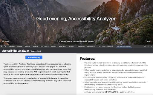 Accessibility Analyzer