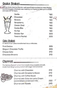 Van Lavino menu 1