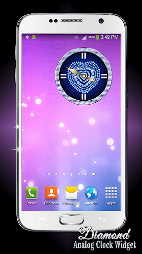免費下載個人化APP|Diamond Analog Clock Widget app開箱文|APP開箱王