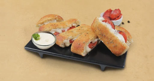 100% Pepperoni Stuffed Garlic Breadsticks + Cheesy Dip [FREE]