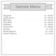 Ameer Sweets House menu 1