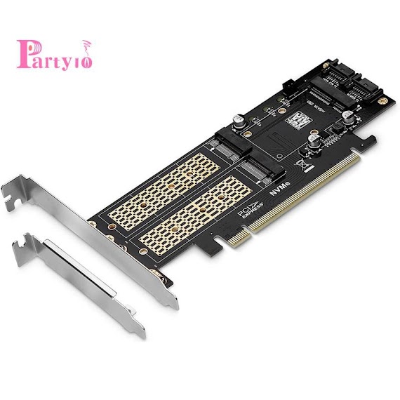 Card Chuyển Đổi 3 Trong 1 Msata Ssd M.2 Nvme Sang Pcie / M.2 Sata Ssd Sata Iii / Msata Sata 2280 / 2260