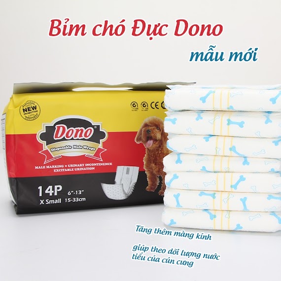 Bỉm Cho Chó Dono - Bỉm Vệ Sinh Cho Chó Đực Dono - Bỉm Dono Chó Đực