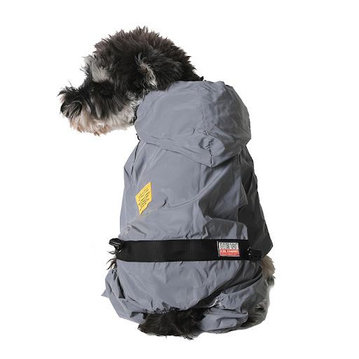 Title 2, Reflective Pet Raincoat for Night Walks Waterpr...