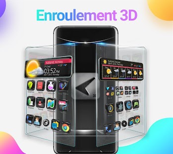 CM Launcher 3D -Personnalisé sécurisé efficace Capture d'écran