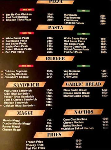 Chambers menu 