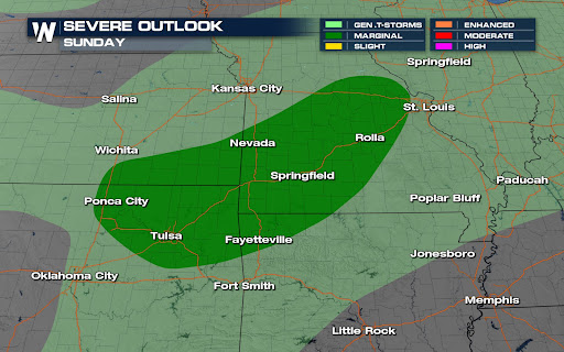 Severe Storms Return to the Plains Sunday & Monday