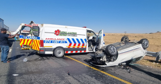 The high-speed chase after a hijacked ambulance ended when the ambulance hit a car just after Estcourt in KwaZulu-Natal.