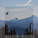 Flying over Wintery Mountains