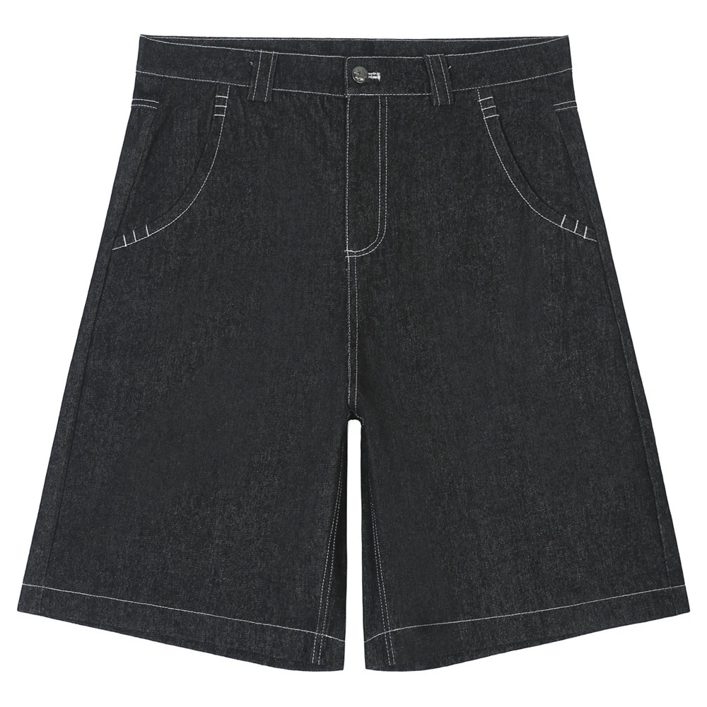 Title 12, Short en jean droit pour homme avec impression ...