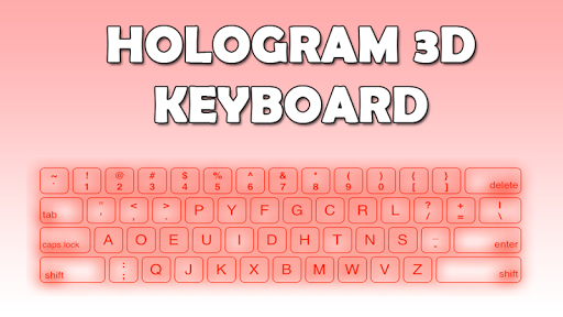 Hologram 3D keyboard prank