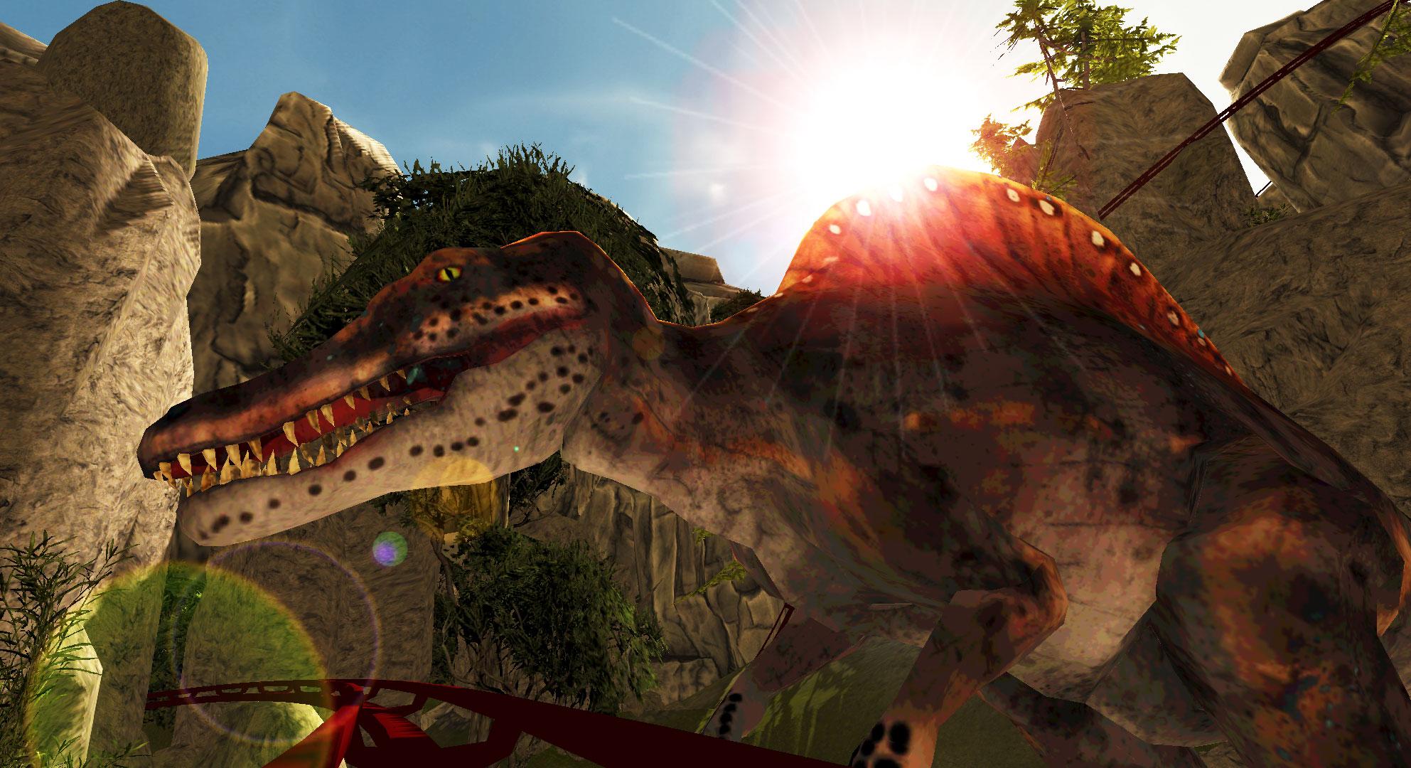 Android application Real Dinosaur RollerCoaster VR screenshort