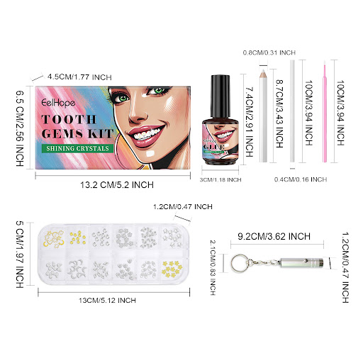 Title 1, Tooth Beauty Suit Fashion Decorative Diamond Co...