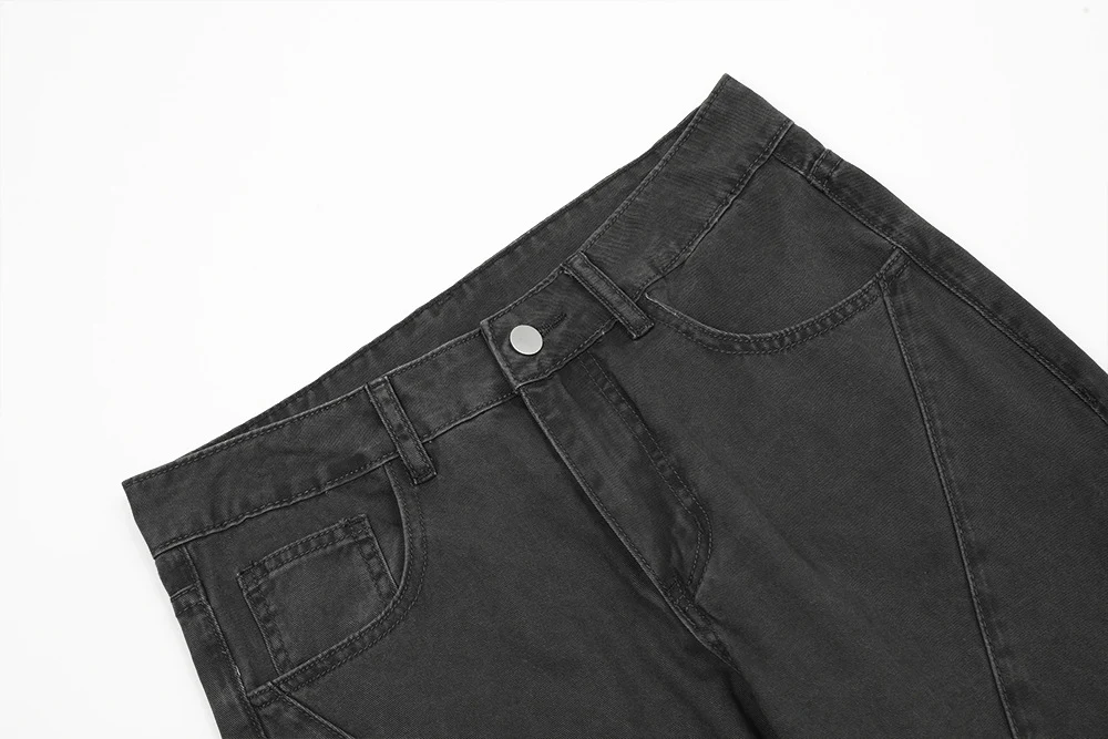 Title 12, Calças jeans bootcut desgastadas masculinas