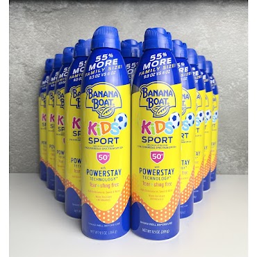 [Hàng Mỹ] Xịt Chống Nắng Banana Kids Sport Spf 50+ Cho Trẻ Em Chai Lớn 269G Mới Nhất Date Xa 03/2025