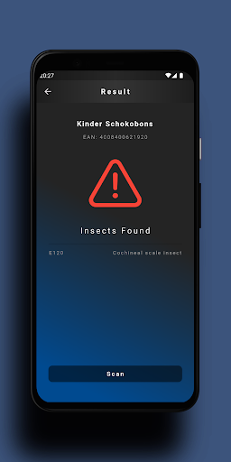 Screenshot Insect Food Scanner