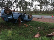 A vehicle rolled over in Meyerton on Sunday morning. Two men were treated for minor injuries.
