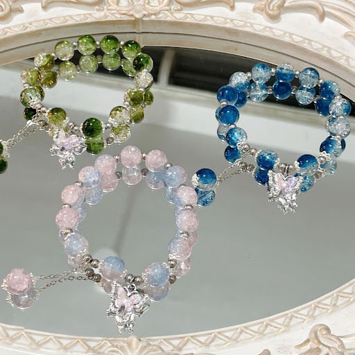 Title 1, Fairy Butterfly Broken Beads Bracelet, Fashion ...