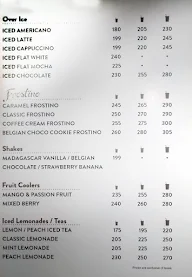 Costa Coffee menu 1