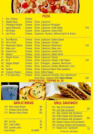 San's Pizza Den menu 1