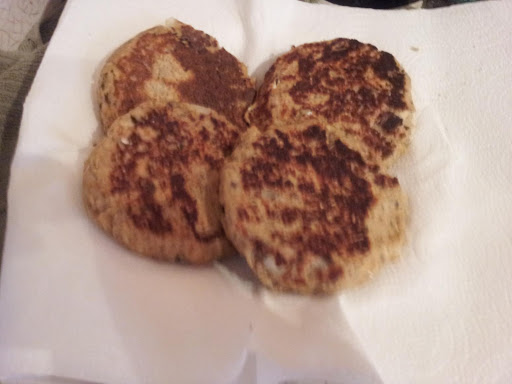 Salmon Patties are fast to mix up and cook, plus delicious! Hubby likes to eat his with some jarred fresh ground horseradish spread on top.