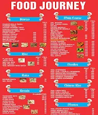 Food Journey menu 1
