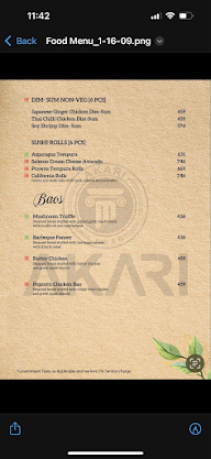 Akari menu 7