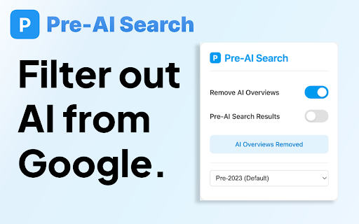 Pre-AI Search - Remove AI from Google Preview 1