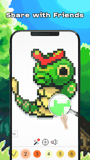 Pokess Color by Number - Sandbox Pixel