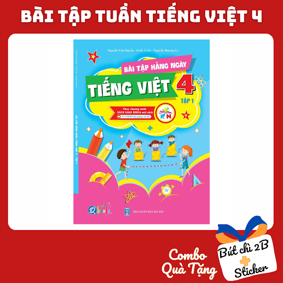 Sách - Bài Tập Hằng Ngày Tiếng Việt 4 - Tập 1 ( Kết Nối Tri Thức Với Cuộc Sống) - Có Mã Qr Video Bài Giảng