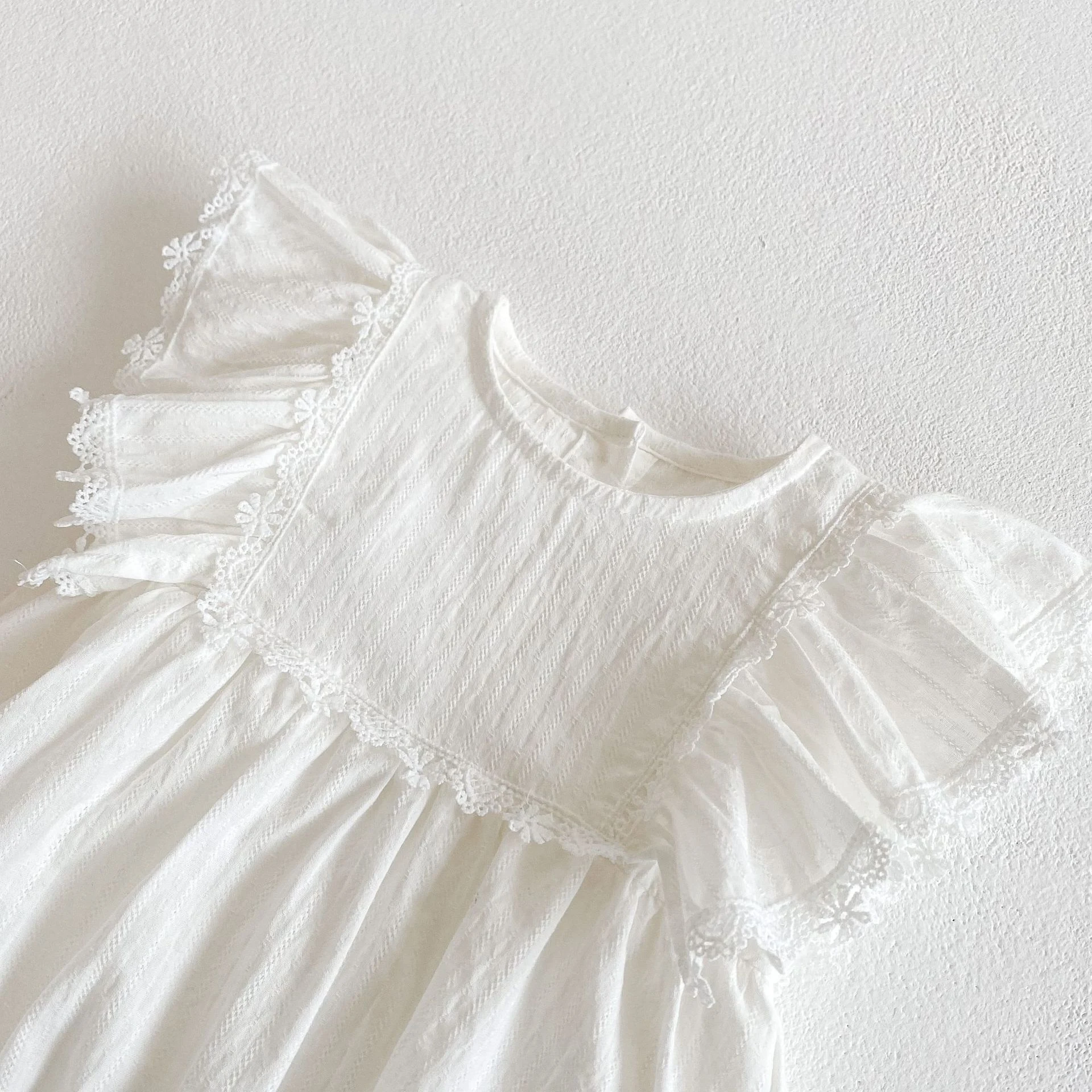 Title 2, Body de encaje jacquard de algodón para niños I...