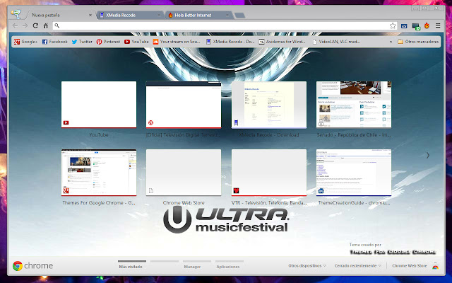 Ultra Music Festival 2012 chrome extension