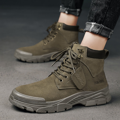 Title 7, Martin Boots Mens Casual Trendy Shoes High-top...
