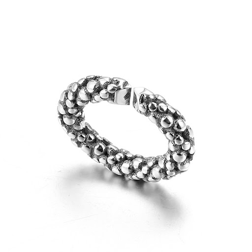 Title 4, S925 Sterling Silver Vintage Oxidation X Bracel...