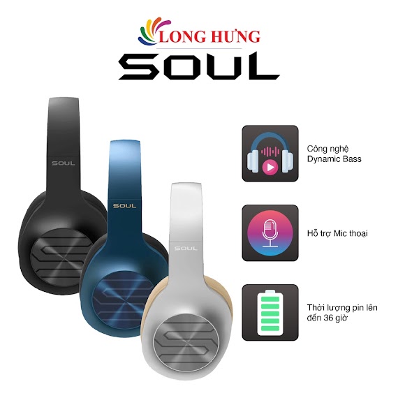 Tai Nghe Chụp Tai Bluetooth Soul Ultra Wireless Dynamic - Hàng Chính Hãng