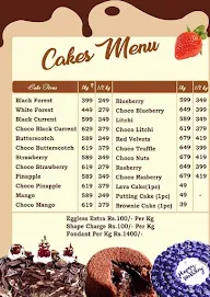 Luxury Cakes menu 1