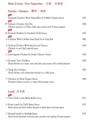 Mainland China menu 2